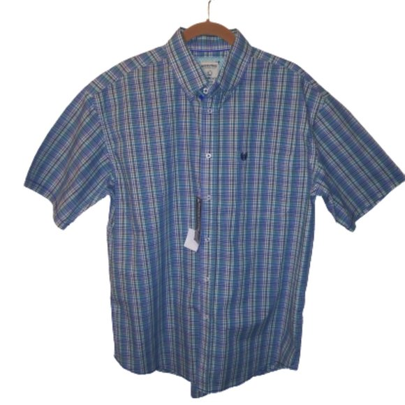 Rough Stock Panhandle Slim SS Button Down Shirt Lg NWT - Picture 1 of 7